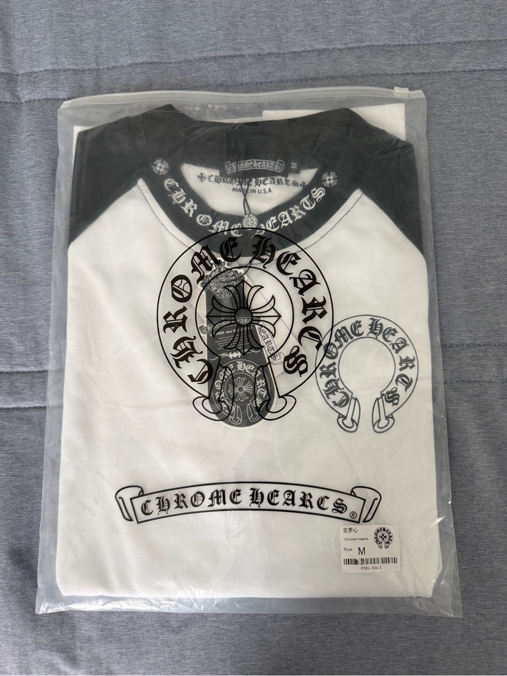Chrome Hearts Black and White long sleeve- Mens